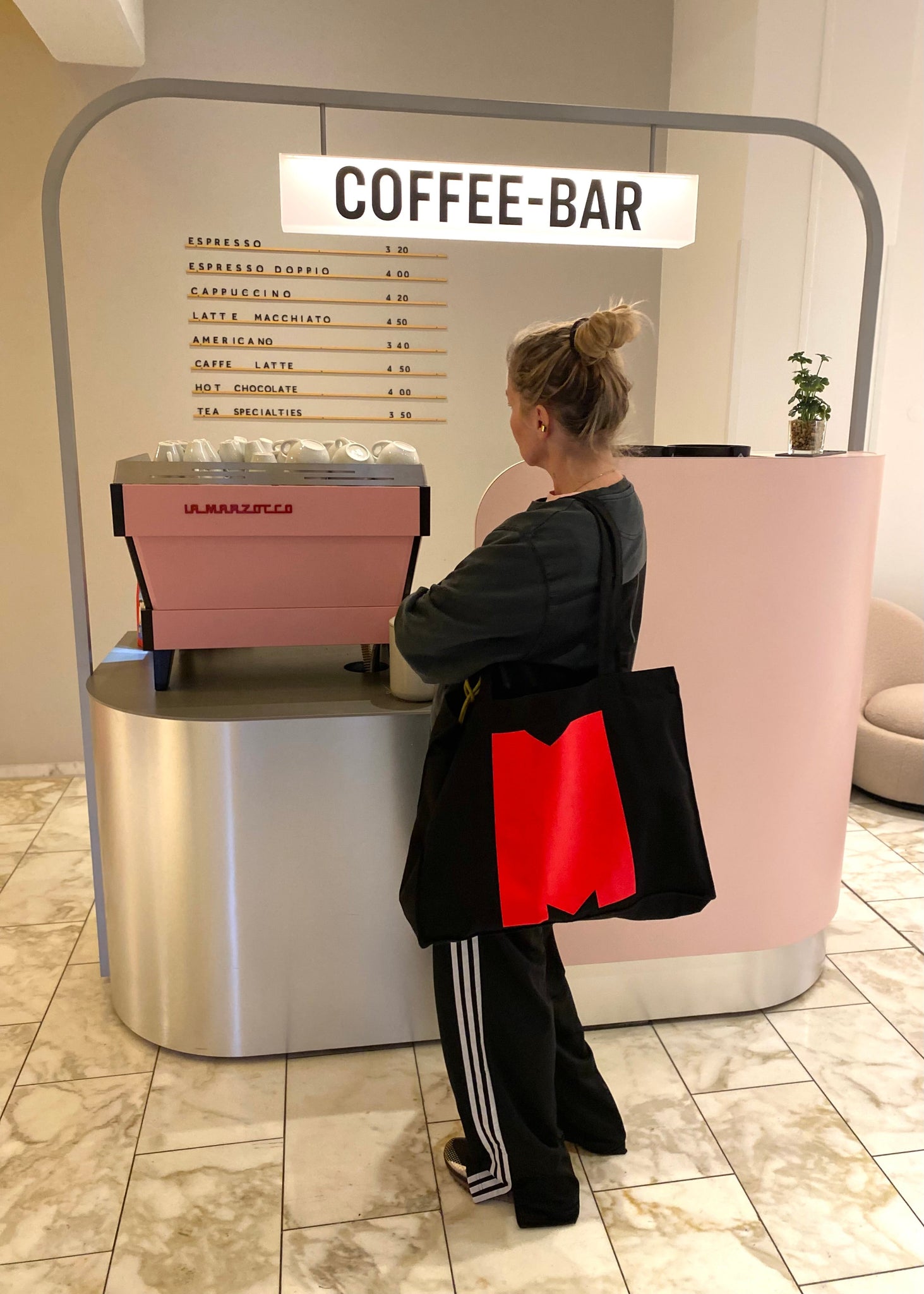 Coffee-Bar Shopper M personalisierte Geschenke Bio-Baumwolle